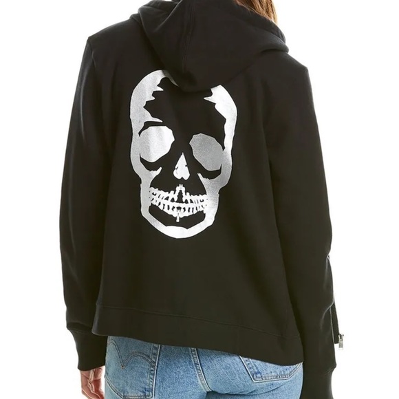 Zadig & Voltaire Tops - Zadig & Voltaire Comfy Foil Skull Jacket, women’s, black